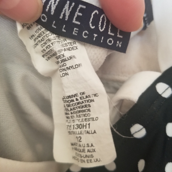 60s Bardot style french maillot polka dot sun and swim one piece - Picture 4 of 5